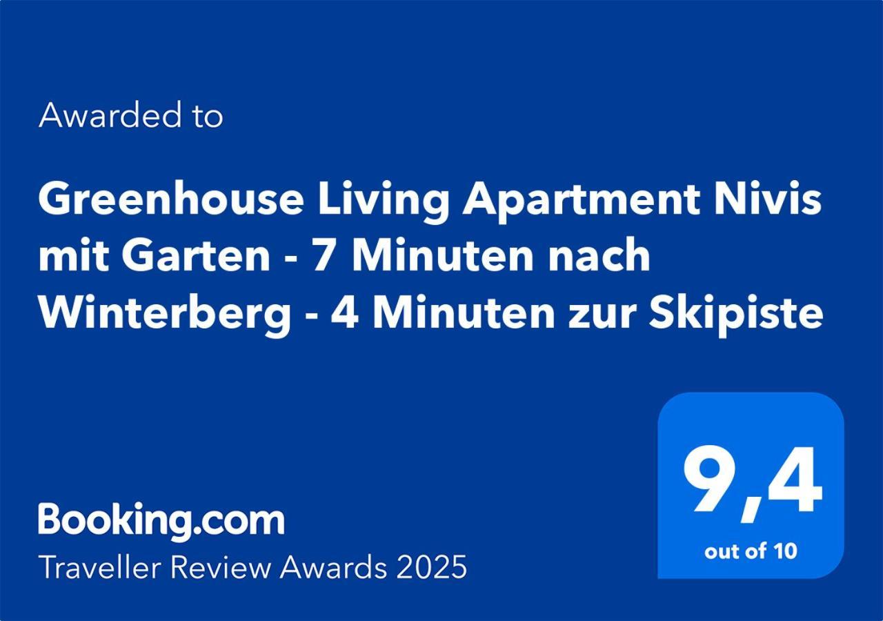 Greenhouse Living Apartment Nivis Mit Garten - 4 Minuten Nach Winterberg - Wandern, Mountainbike Fahren - Natur Geniessen Medebach Eksteriør billede